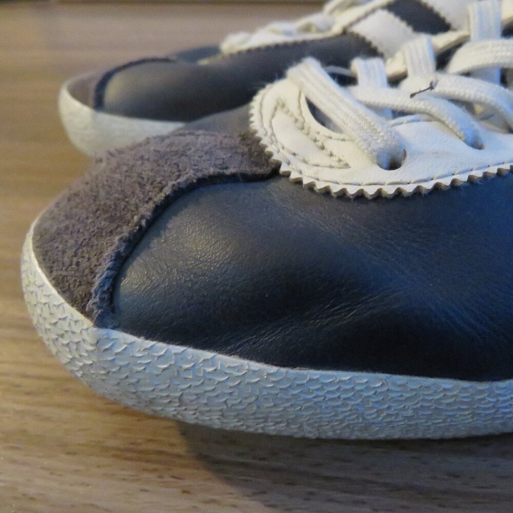 ADIDAS Gazelle OG Legend Ink & Running White Sneakers Shoes Retro Men's US 8.5 - Picture 4 of 15